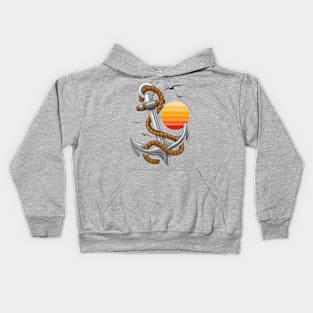 Anchor Marine Element, Sun and Seagulls Kids Hoodie